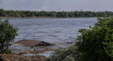 Destrucción de la represa en Jersón. Foto: Reuters.