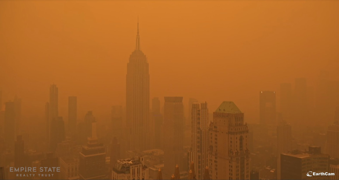 Incendios en Nueva york. Foto:  @MundoEConflicto