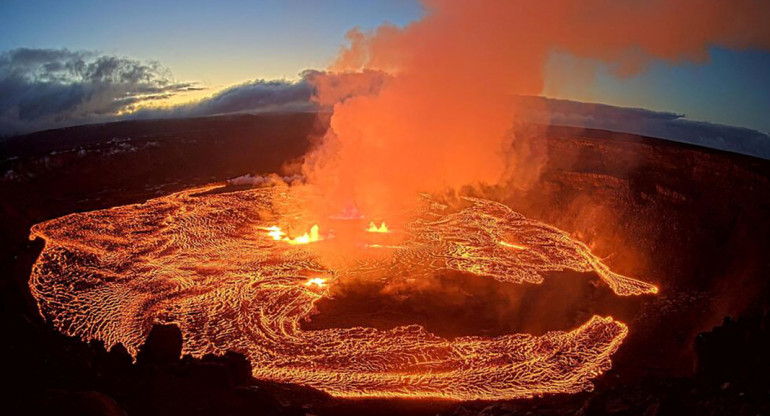 Volcán Kilauea, erupción. Foto: Reuters