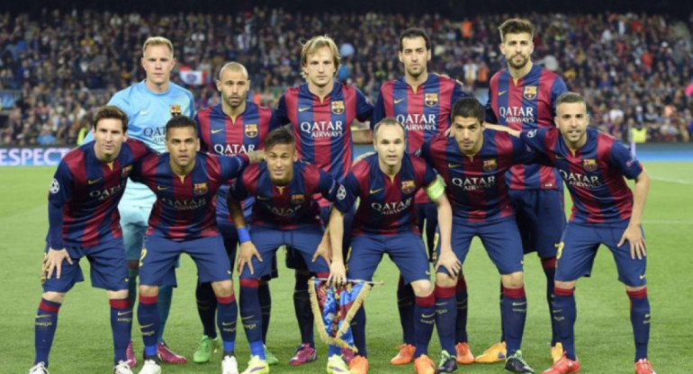 Lionel Messi en el Barcelona. Foto: NA,