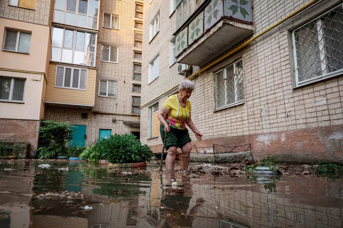 Guerra entre Rusia y Ucrania. Inundación. Foto: Reuters.