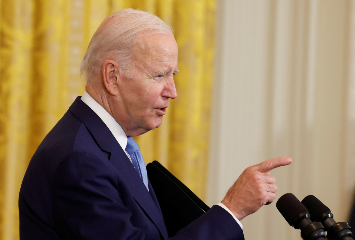 Joe Biden, presidente de los Estados Unidos durante la rueda de prensa en la Casa Blanca. Foto: Reuters