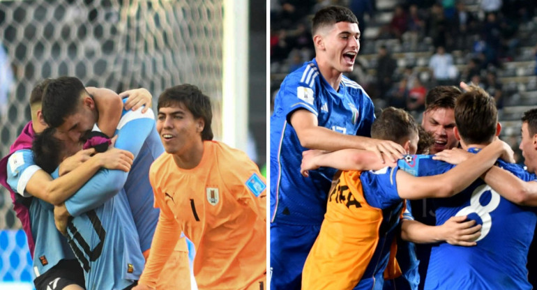 Uruguay e Italia, finalistas del Mundial Sub 20. Foto: Télam.