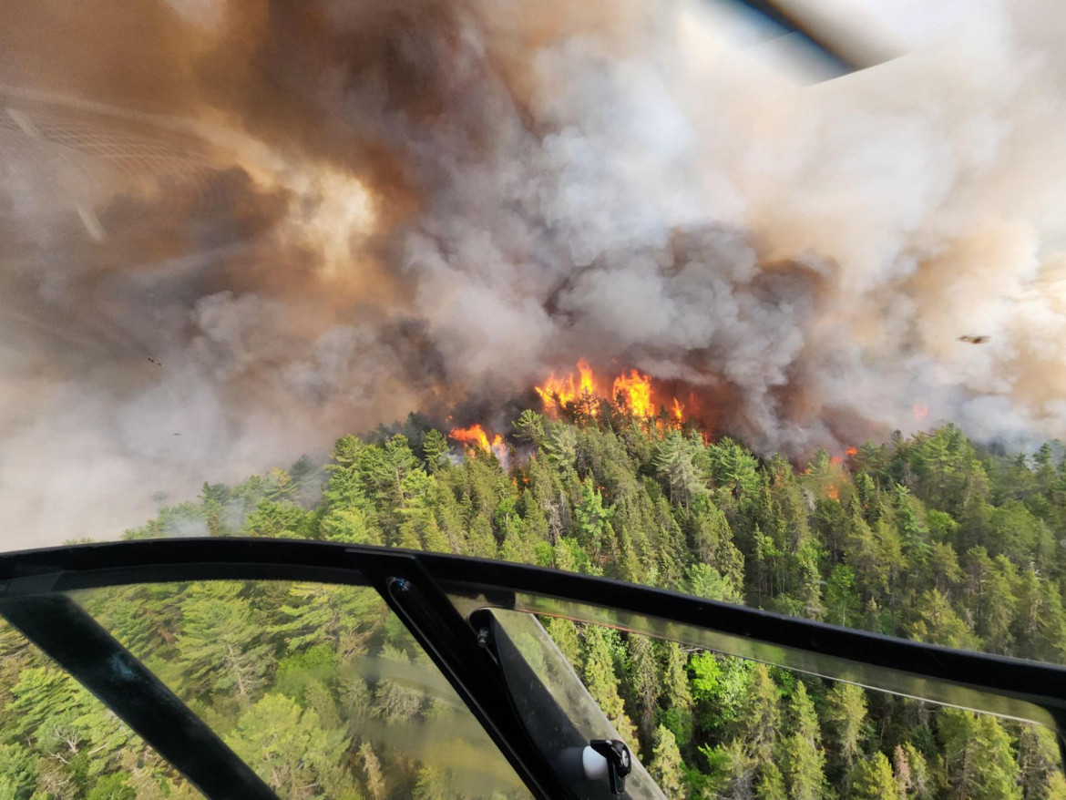 Incendios en Canadá. Foto: EFE.