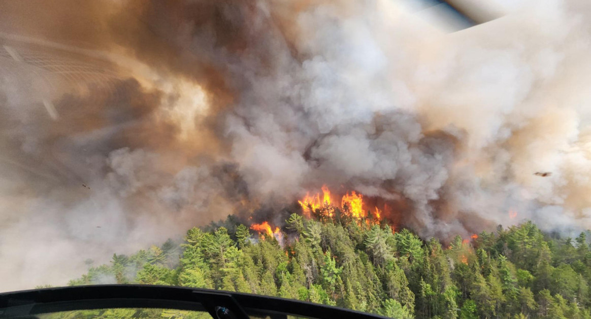 Incendios en Canadá. Foto: EFE.