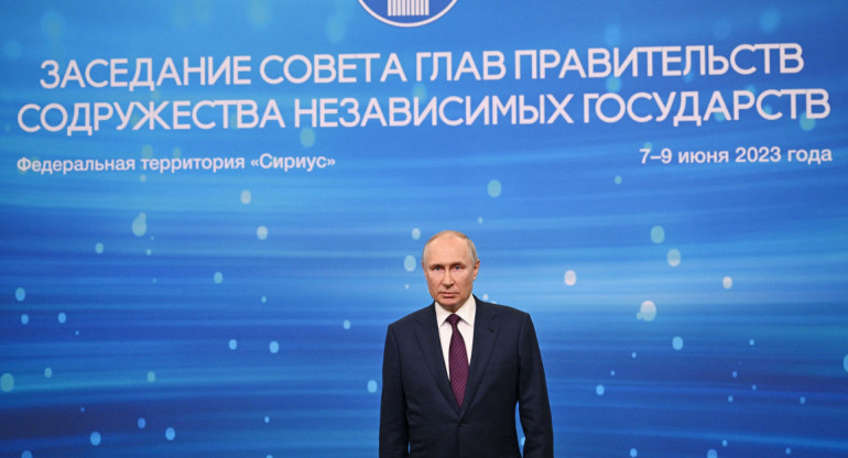 Vladimir Putin aseguró que Ucrania inició la contraofensiva. Foto: Reuters.