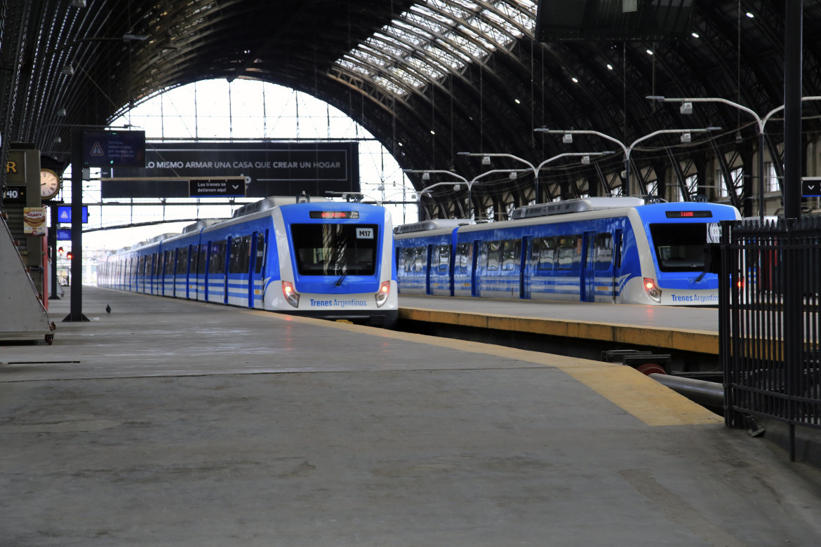 Trenes en la estación de Retiro. Foto: NA.