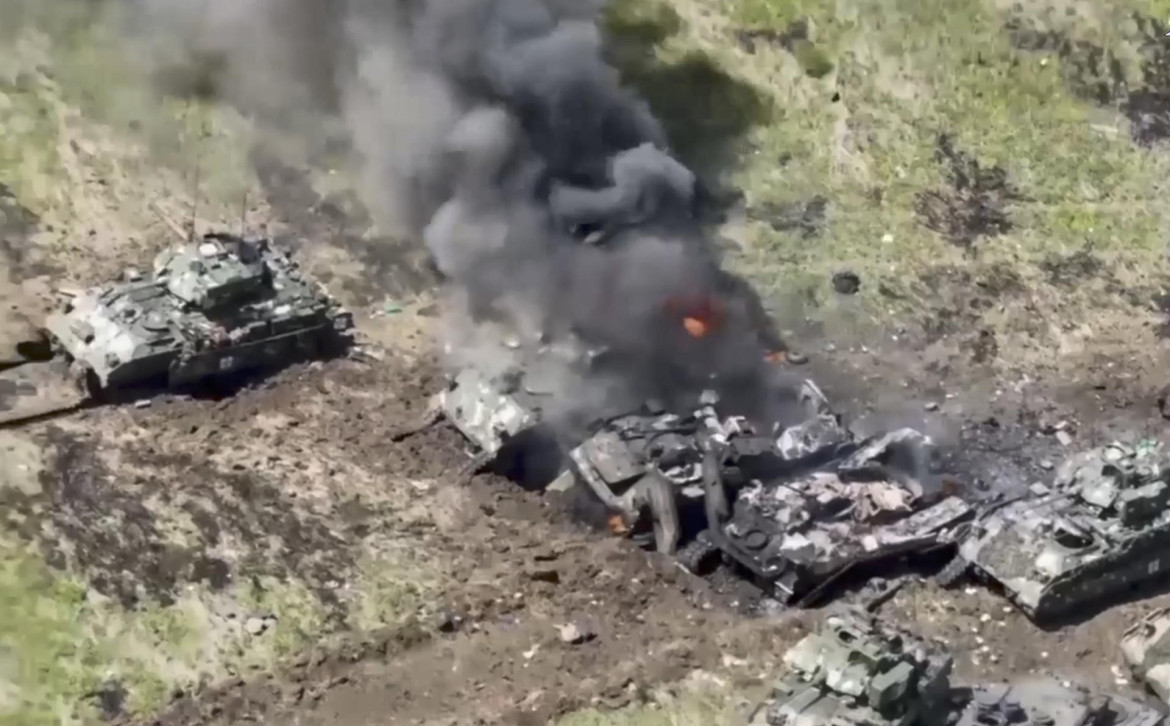 Rusia derriba tanques Leopard ucranianos. Foto: EFE.