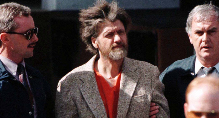 Ted Kaczynski, el recordado "Unabomber" de Estados Unidos. Foto: Reuters.