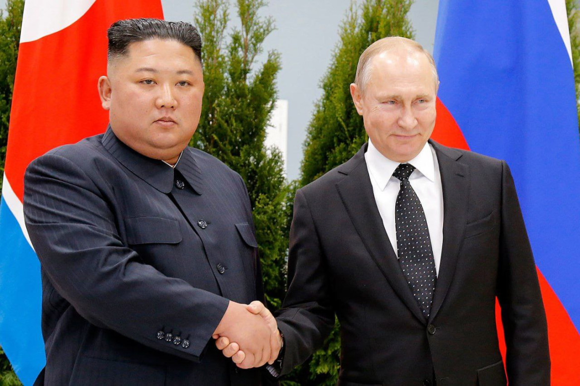Kim Jong-un con Vladimir Putin. Foto: Twitter @pueblopatriota.