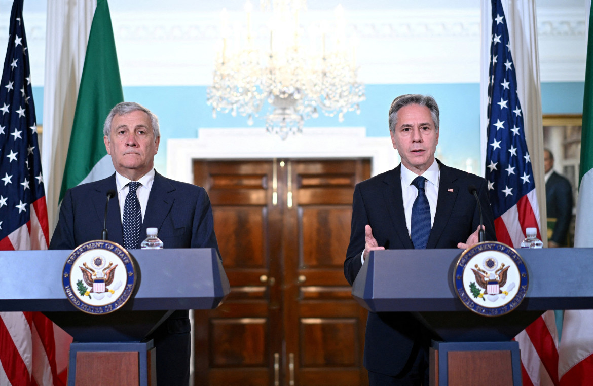 Antonio Tajani y Antony Blinken. Foto: Reuters.