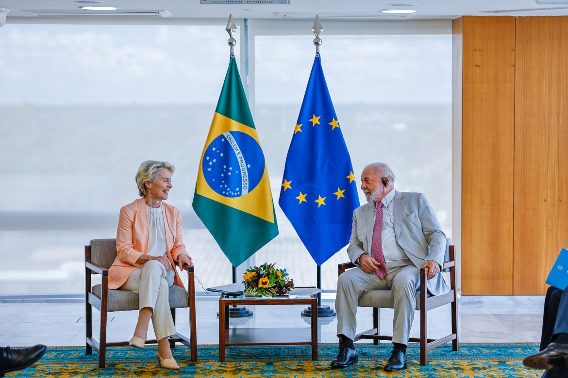 Lula da Silva y Úrsula Von der Leyen. Foto: Reuters.