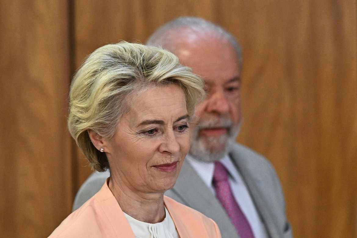 Lula da Silva y Úrsula Von der Leyen. Foto: EFE.