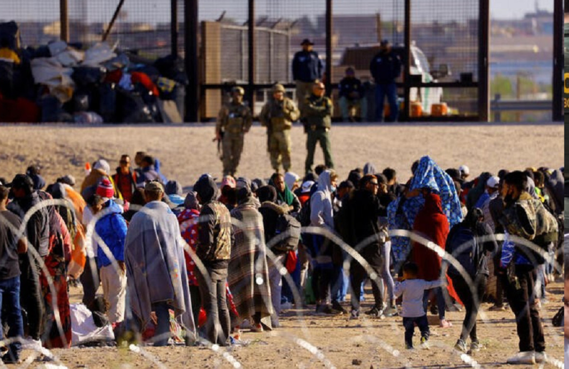 Migrantes intentando ingresar a EEUU. Foto: Reuters