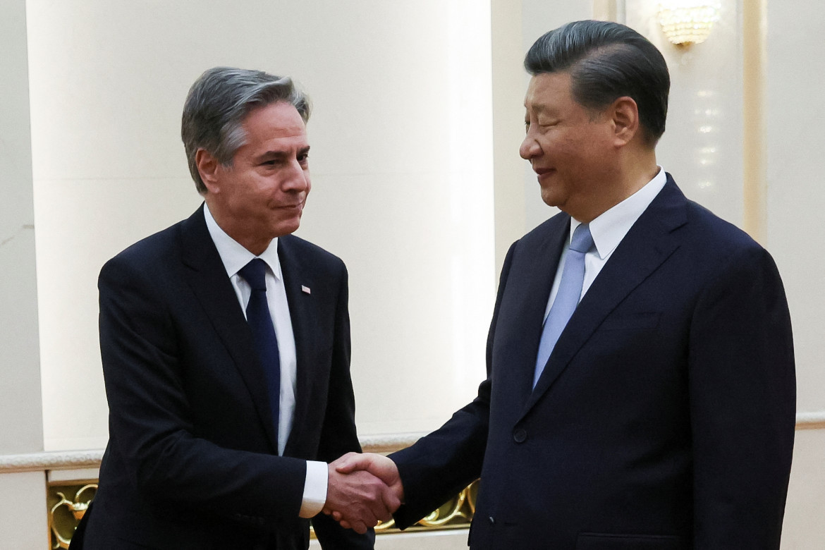 Reunión de Xi Jinping y Antony Blinken. Foto: Reuters.