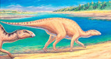 Dinosaurio herbívoro Gonkoken nanoi. Foto: Twitter @uchile