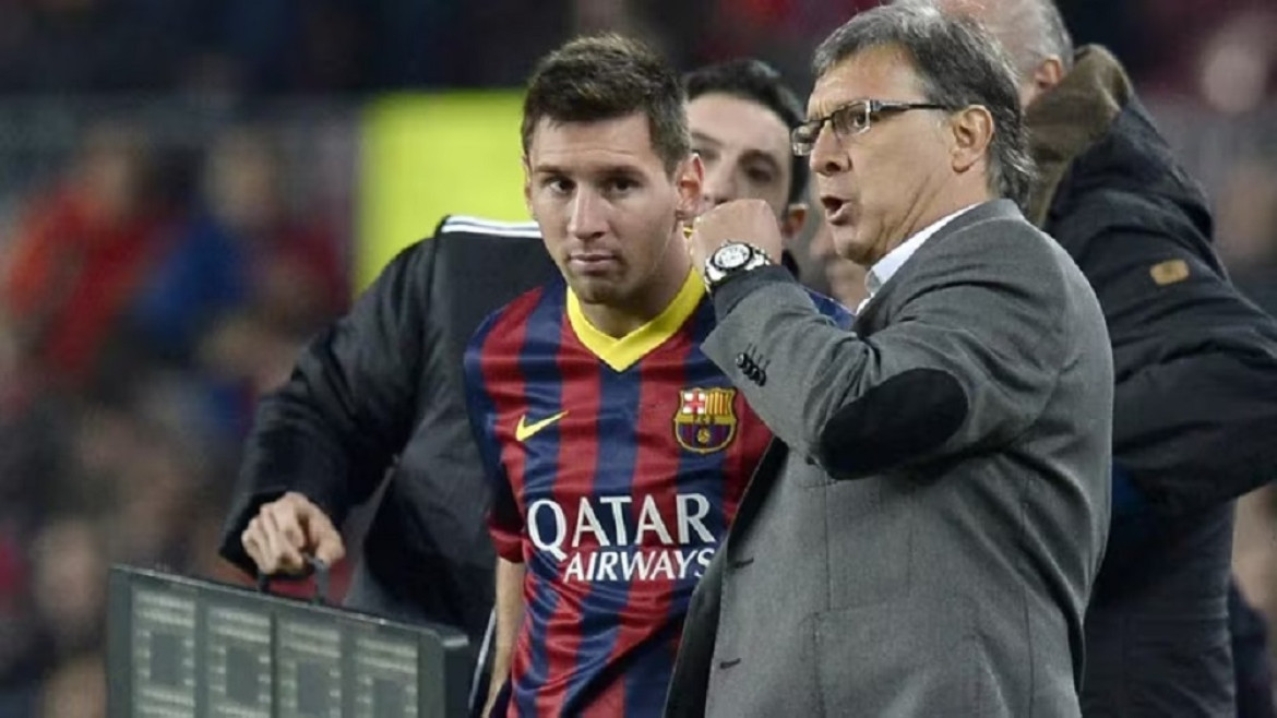 Lionel Messi y Gerardo Martino. Foto: NA.