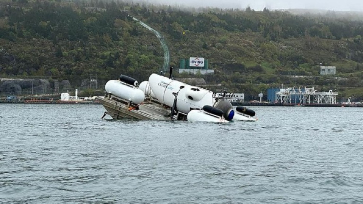 Turistas que desaparecieron en submarino para verrestos del Titanic. Foto: NA.