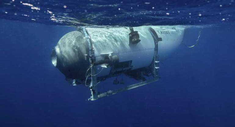 Así era el submarino que desapareció. Foto: Instagram/OceanGate