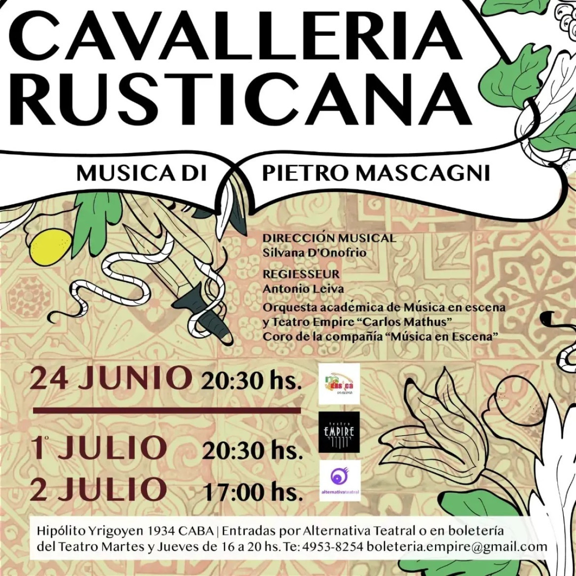 Cavalleria Rusticana. Foto: MásPrensa.