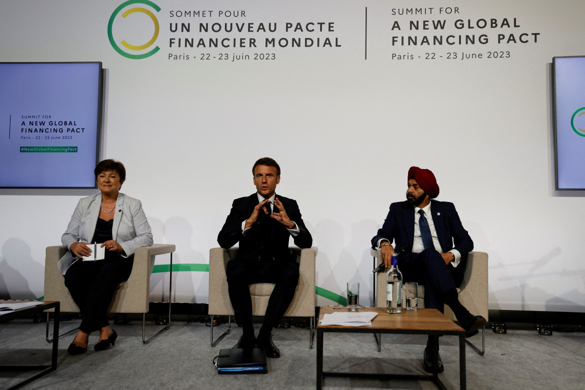 Emmanuel Macron, Foro Económico Mundial. Foto: Reuters.