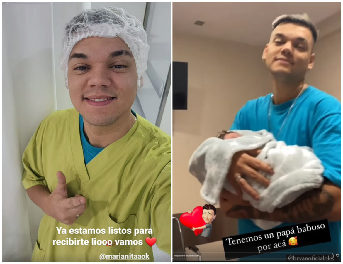 Brian Lanzelotta programó la cesárea para que su hijo nazca el mismo día que Lionel Messi. Fotos: Instagram/bryanoficialokk.