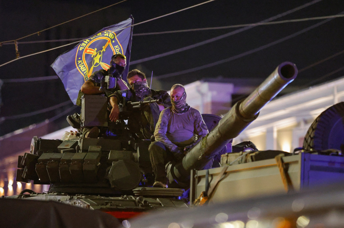 Guerra entre Rusia y Ucrania, tanque del Grupo Wagner. Foto: Reuters.