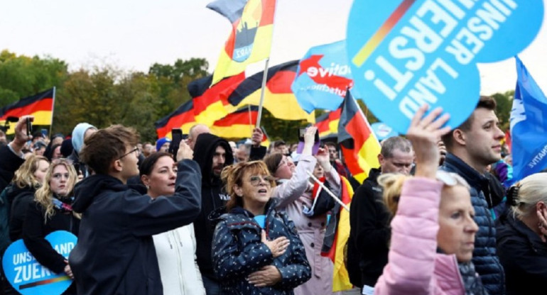 Extrema derecha en Alemania. Foto: NA, Reuters