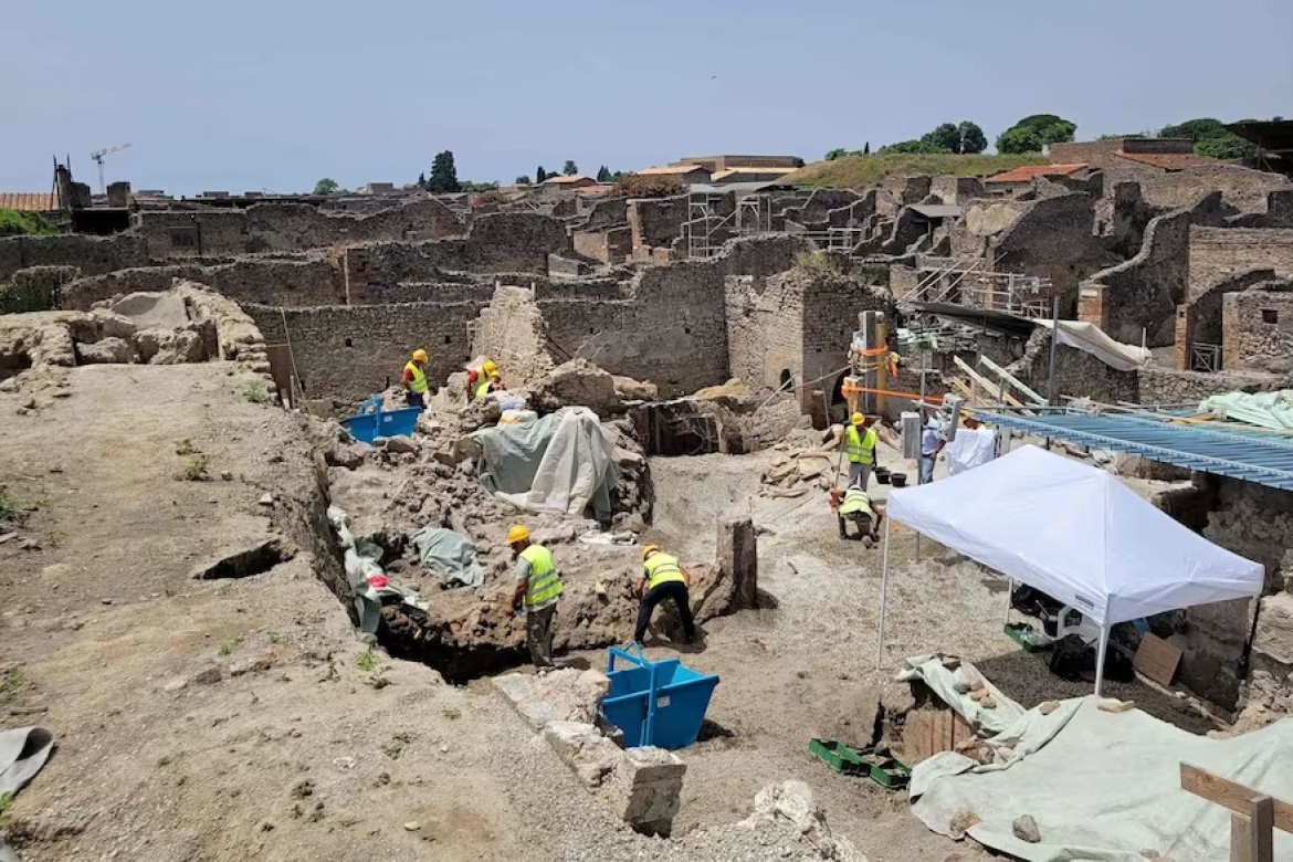 Investigación arqueológica en las ruinas de Pompeya. Foto: Parco Archeologico di Pompei pre