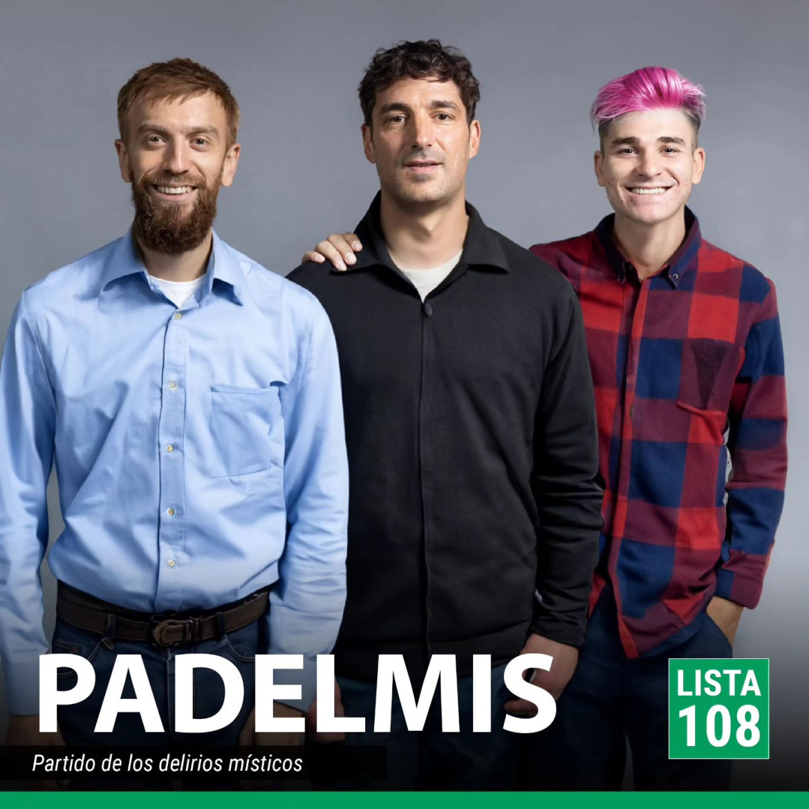 Lionel Scaloni, Julián Álvarez y Alejandro Gómez conforman PADELMIS. Foto: Instagram @ferdelucaok.