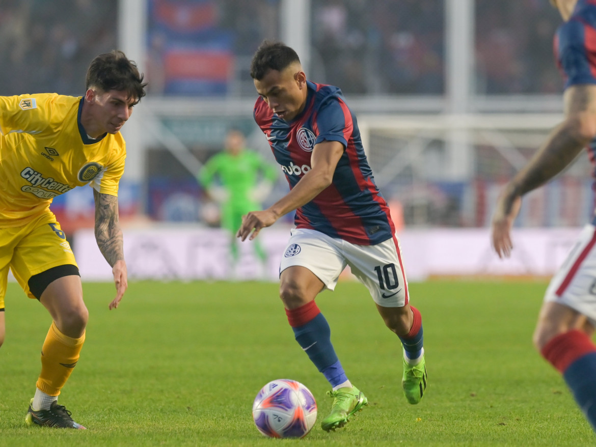 Nahuel Barrios; San Lorenzo vs. Rosario Central. Foto: Twitter @San Lorenzo.