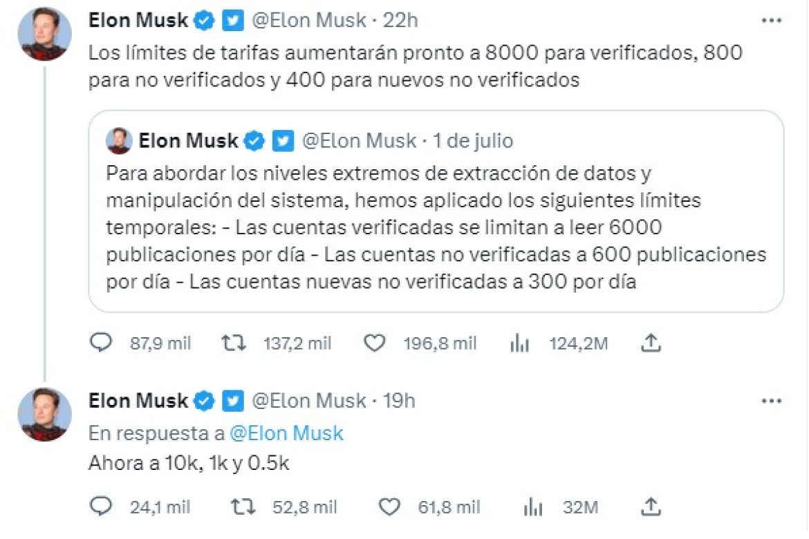 Elon Musk, Twitter. Foto: captura.
