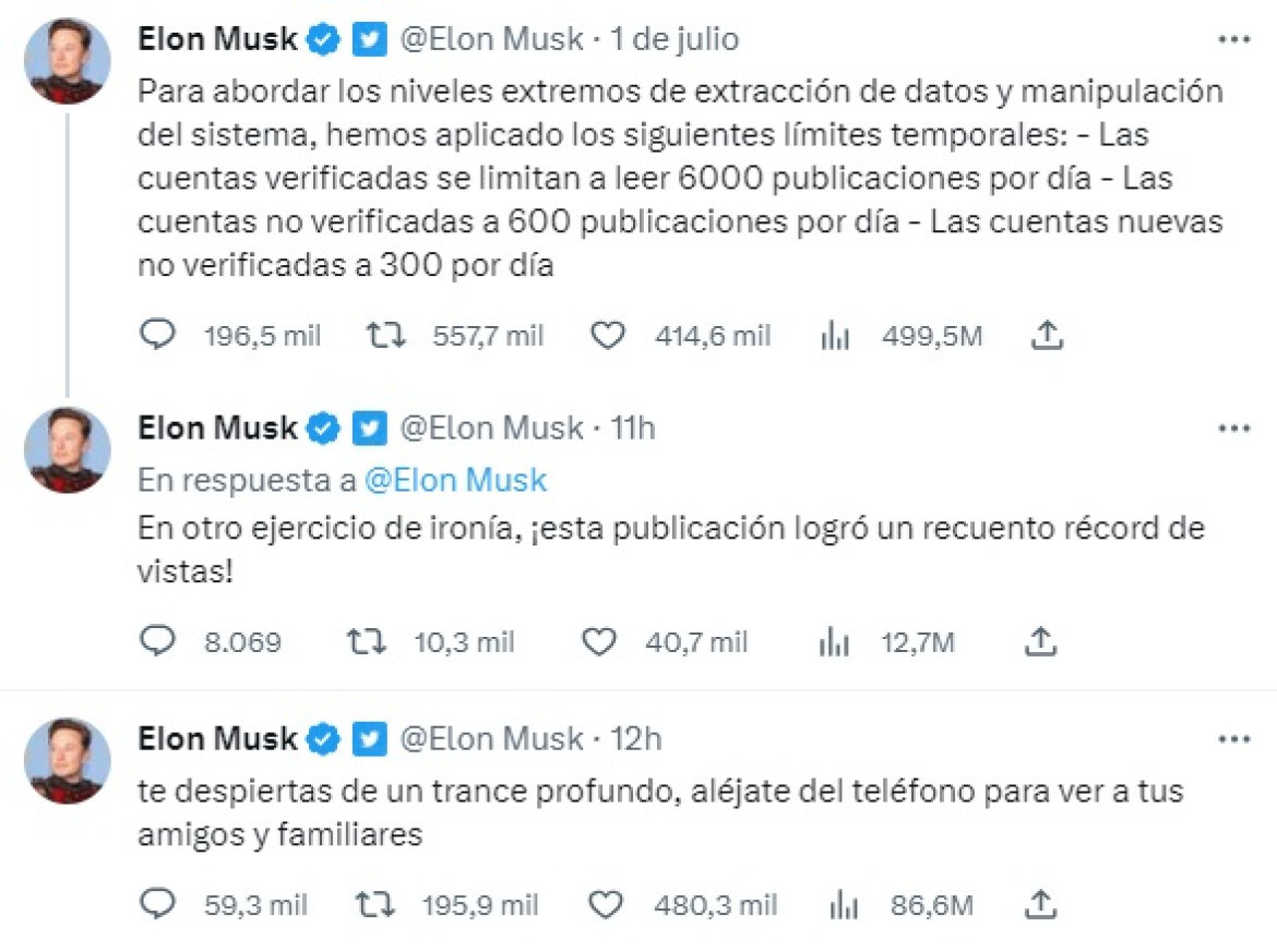 Elon Musk, Twitter. Foto: captura.