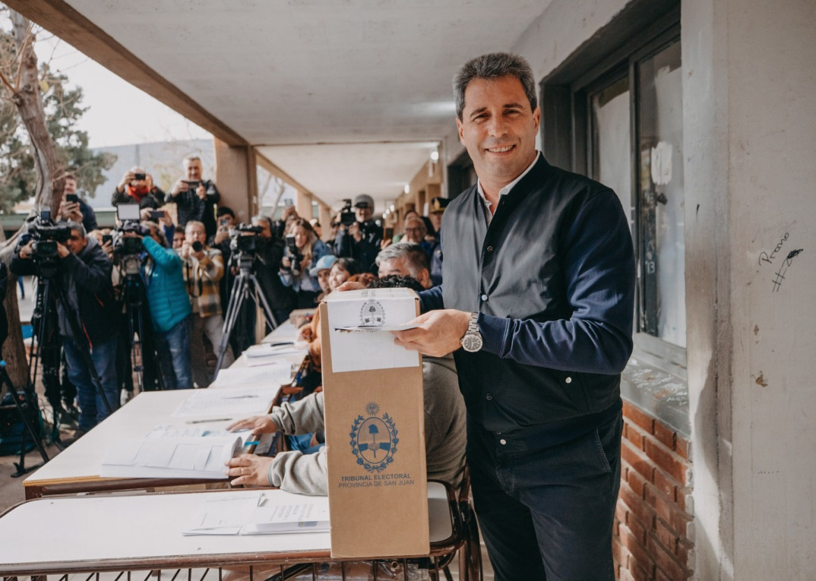 Sergio Uñac, elecciones en San Juan. Foto: NA.