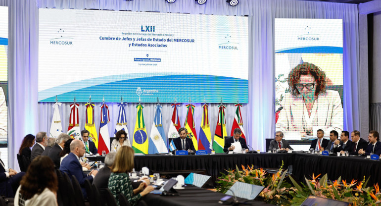 Antesala a la cumbre del Mercosur. Foto: EFE.