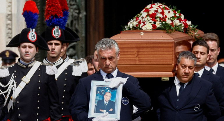 Funeral de Berlusconi. Foto: EFE.