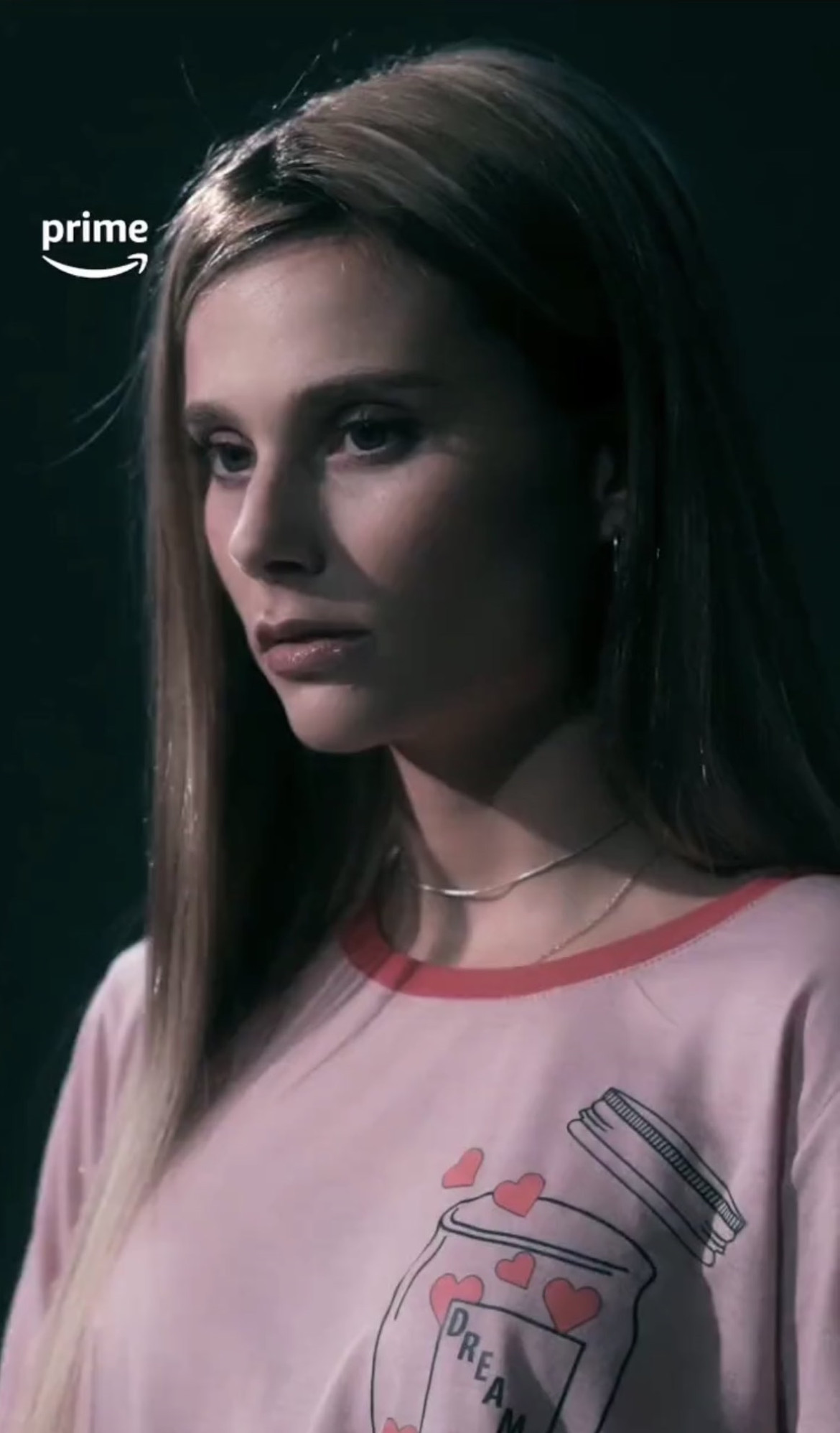 Valentina Zenere como Nahir Galarza. Foto: Captura de video.