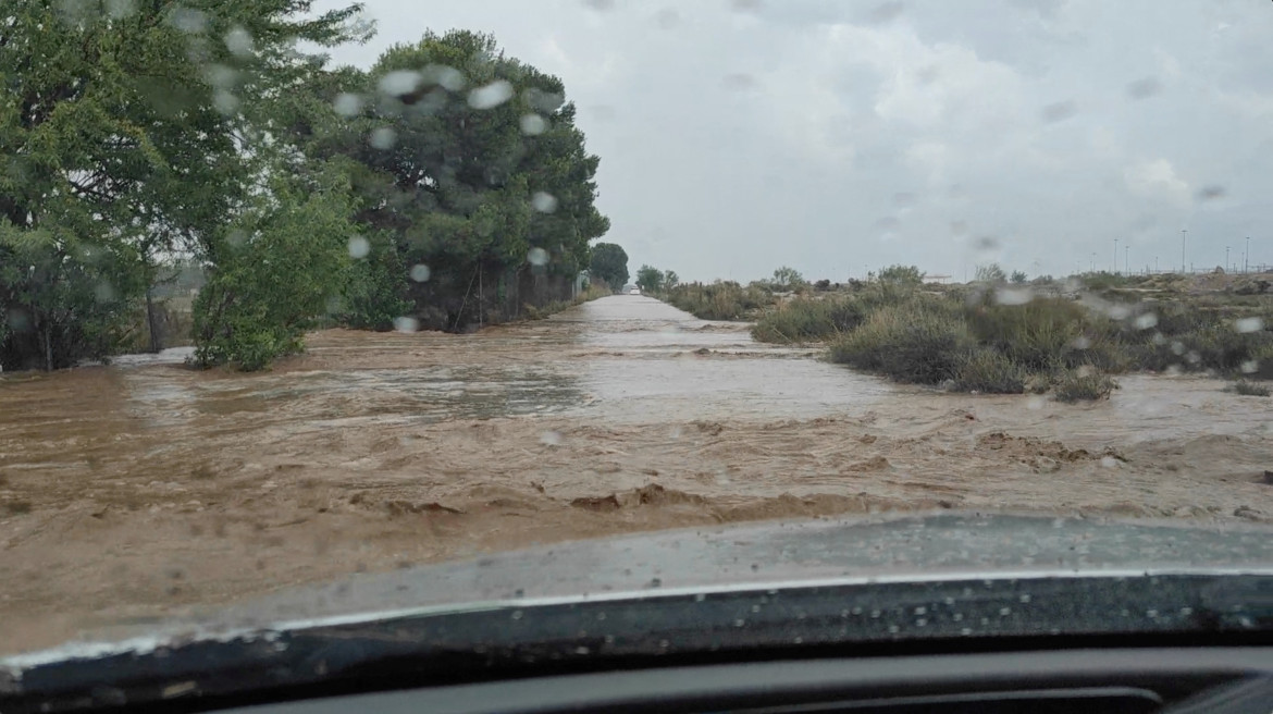 Fuertes inundaciones en Zaragoza, España. Foto: Reuters.