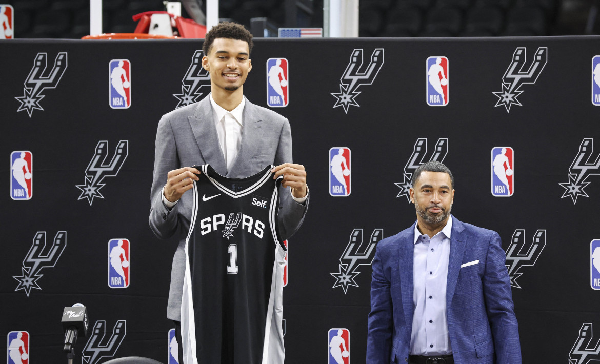 Victor Wembanyama, flamante jugador de San Antonio Spurs. Foto: Reuters.