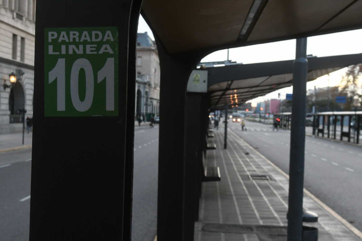 Paro de colectivos de la UTA. Foto: Télam