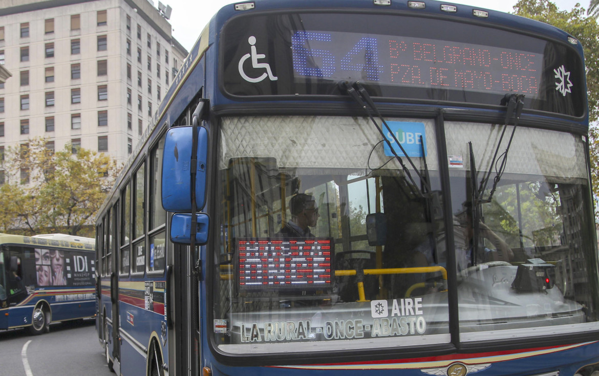 Paro de colectivos de la UTA. Foto: NA