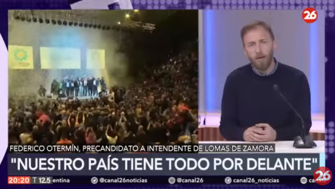 Federico Ortemín, precandidato a intendente de Lomas de Zamora. Foto: captura de pantalla