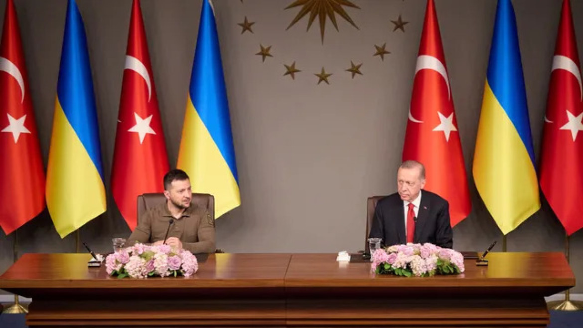 Volodímir Zelenski y Recep Tayyip Erdogan en su visita a Estambul. Foto: Europa Press.