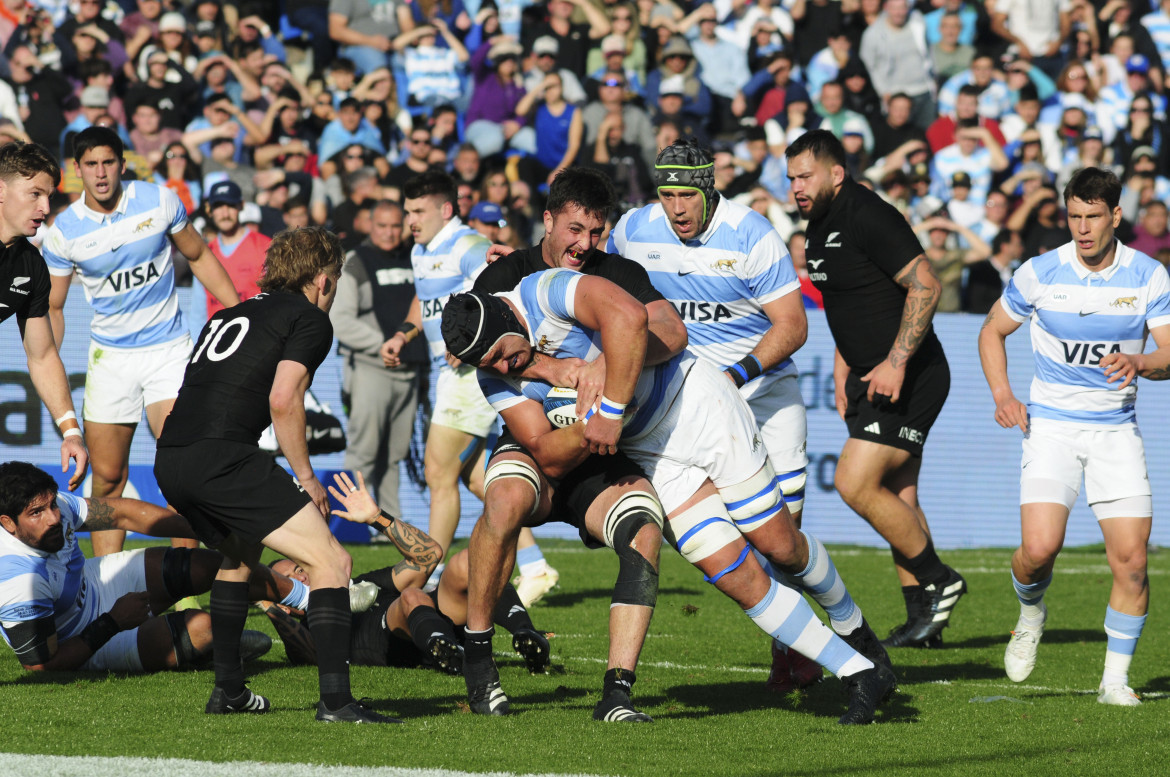 Los Pumas vs All Blacks, rugby. Foto: Télam