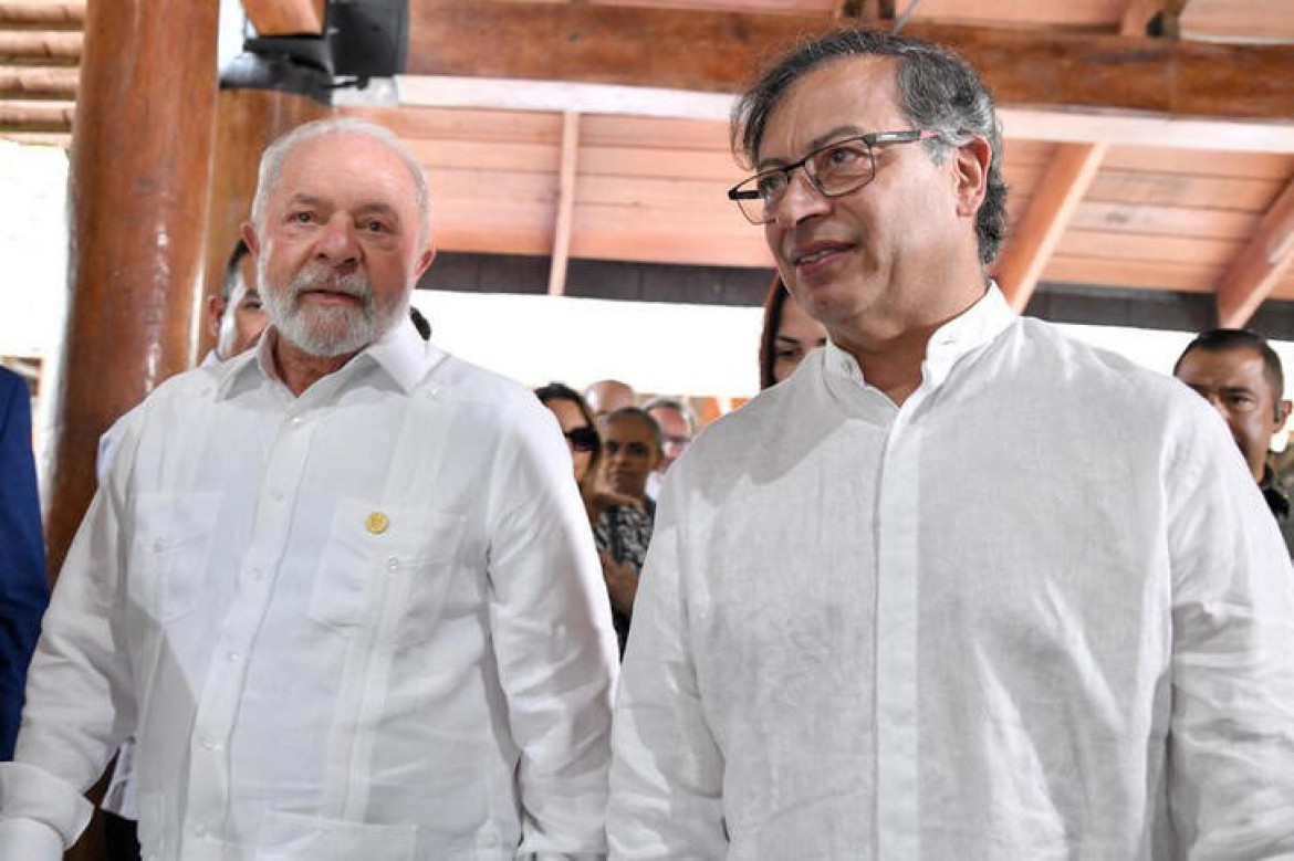 Gustavo Petro y Lula da Silva. Foto: Reuters.