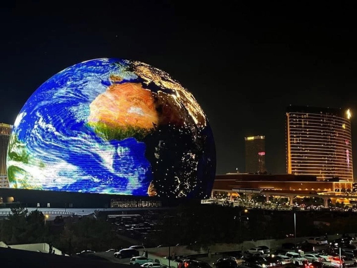 MSG Sphere: la impactante esfera en Las Vegas. Foto: NA.