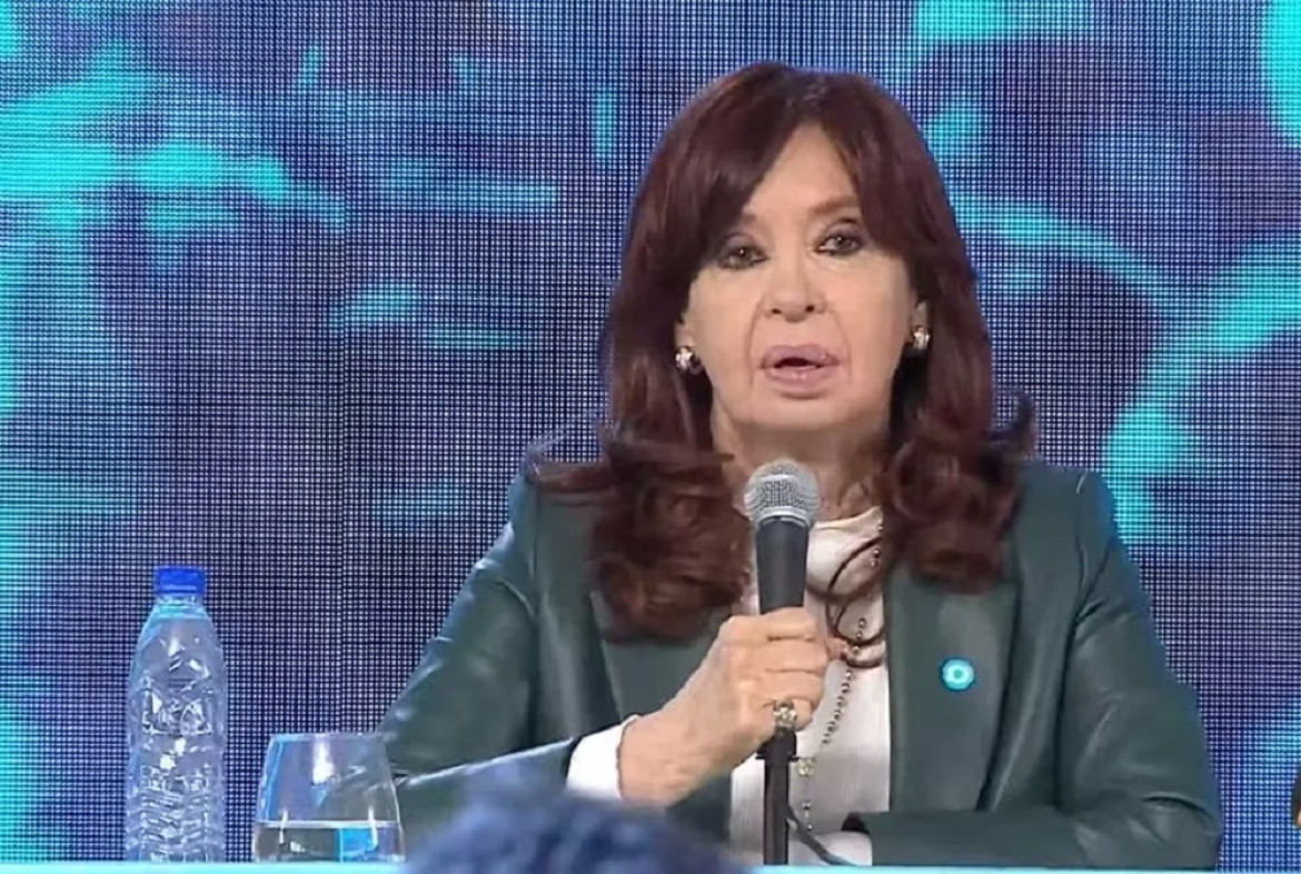 Cristina Fernández de Kirchner en la inauguración del Gasoducto Néstor Kirchner. Foto: captura de video.