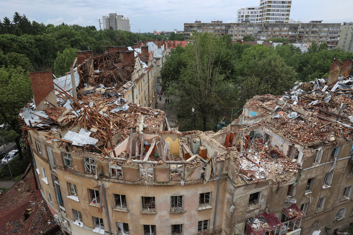 Edificios destruidos. Guerra entre Rusia y Ucrania. Foto: NA.