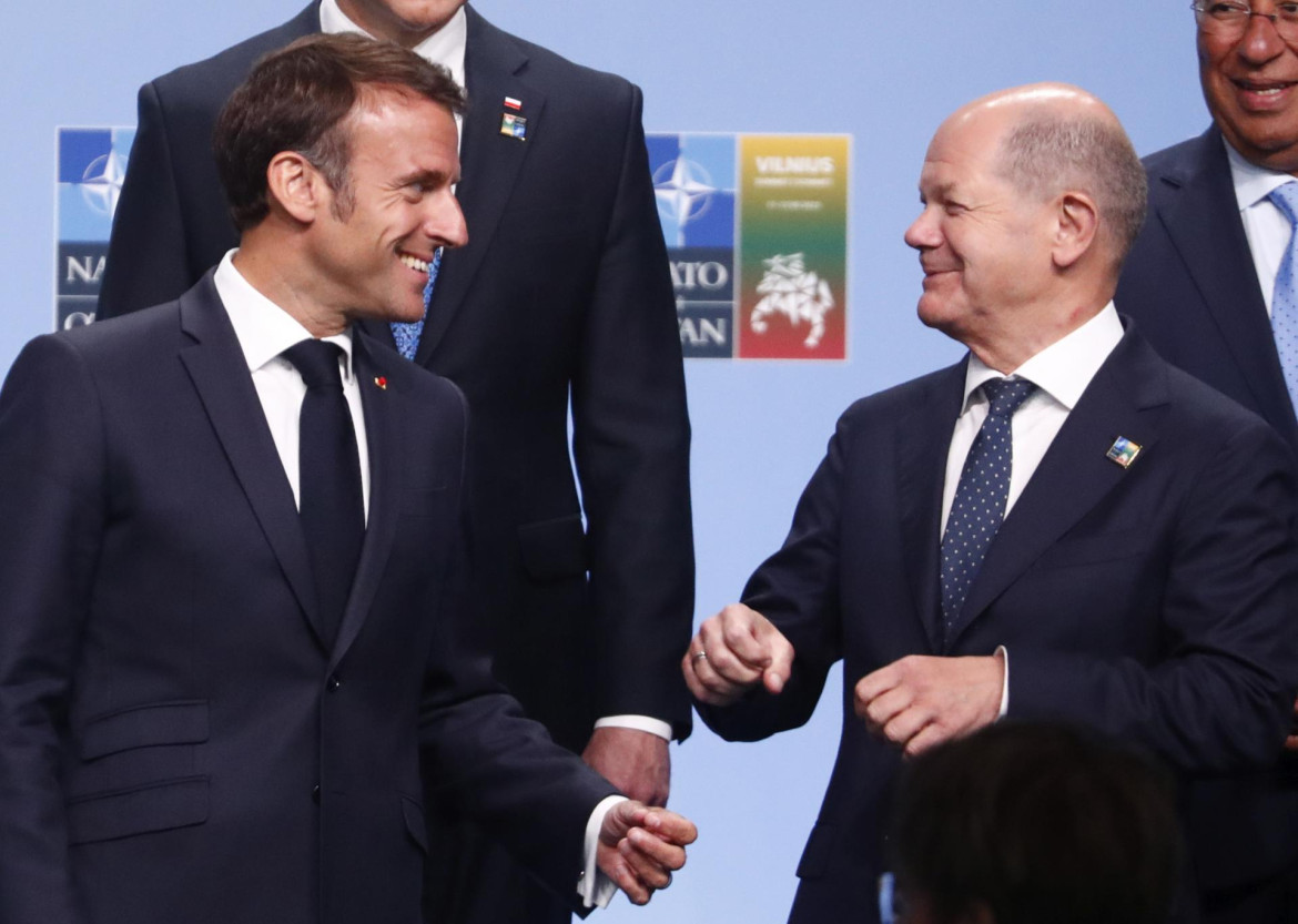 Emmanuel Macron y Olaf Scholz. Foto: EFE.