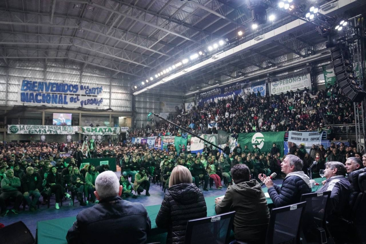 Máximo Kirchner, cerró el acto de SMATA en La Matanza